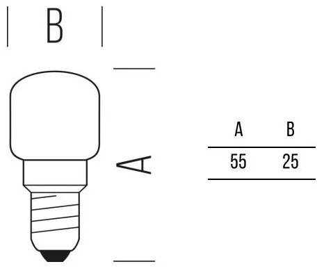 P.Pera Frigo 150lm 1,3W E14 DL