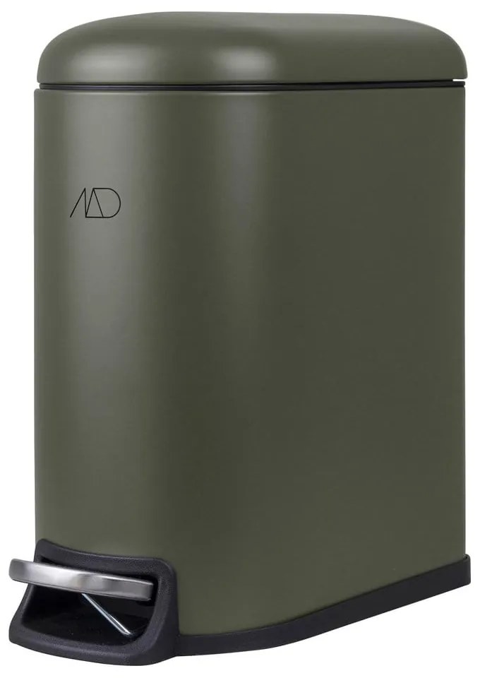 Cestino per la spazzatura verde scuro in metallo con pedale 5 l Mini Walther – Mette Ditmer Denmark