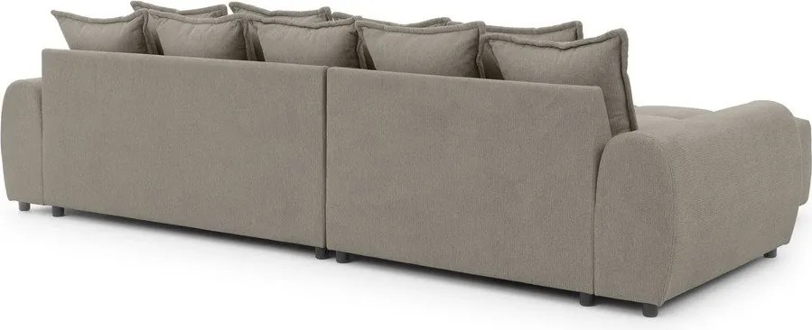 Divano angolare grigio tortora (con penisola a sinistra/con chaise lounge) Albane – Ropez