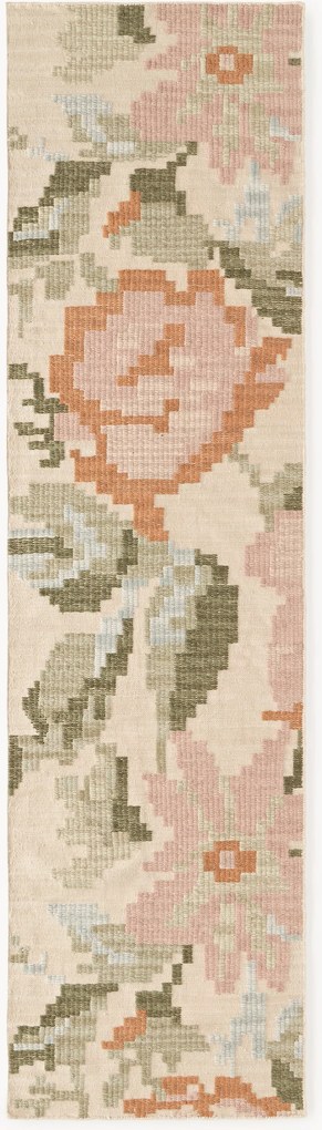 Passatoia in lana con motivo floreale Rosha