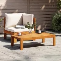 Set Divani da Giardino 2pz con Cuscini Legno Massello di Acacia 367626