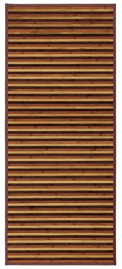 Passatoia in bambù di colore marrone-senape 75x175 cm - Casa Selección