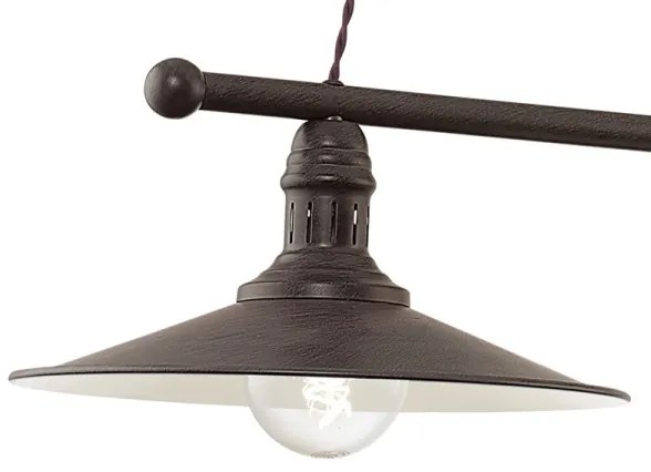 Eglo 49457 - Lampadario STOCKBURY 2xE27/60W/230V