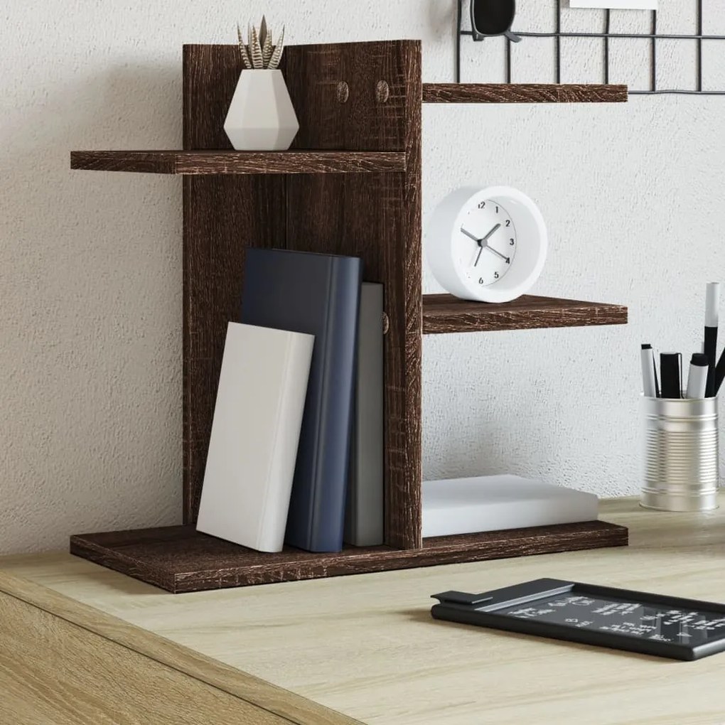 Organizer Scrivania Rovere Marrone 42x21,5x42 Cm Multistrato /