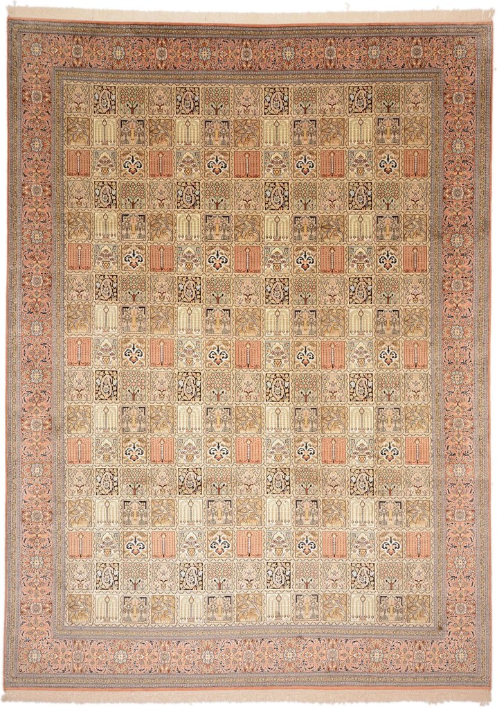 Cashmere Silk Tappeto 250 x 340 (Indian) Annodato A Mano