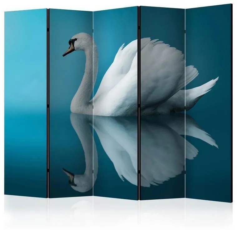 Paravento  swan  reflection II [Room Dividers]