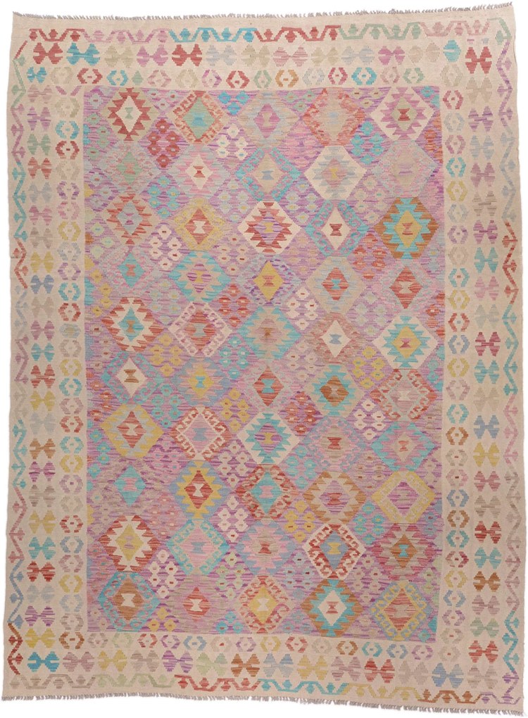 Kilim Tappeto 210 x 280 (Afghanistan) Tessuto A Mano