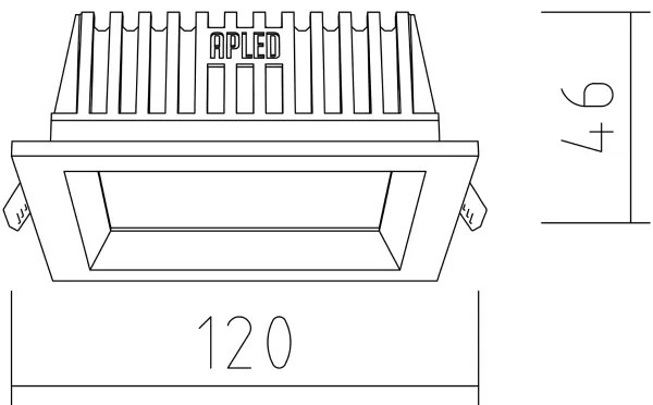 APLED - Lampada LED SQUARE WOODLINE LED/6W/230V 3000K 12x12 cm quercia legno solido