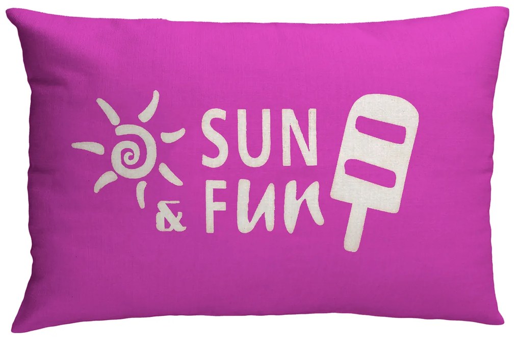 Cuscino Sun Fun Viola, 30x50 cm