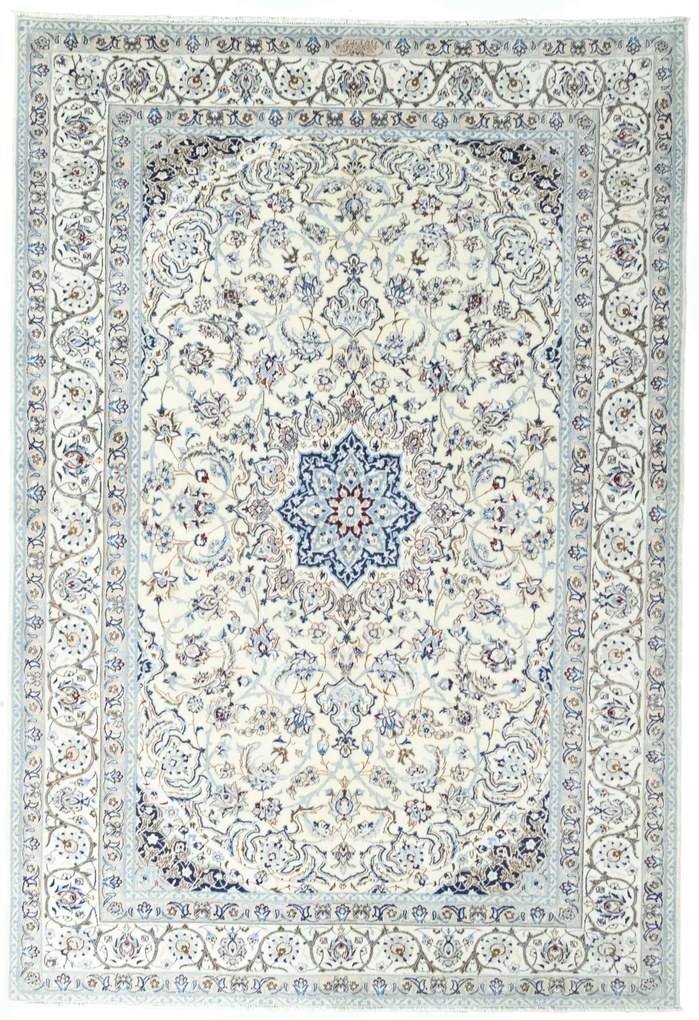 Nain Tappeto persiano 220 x 150 Beige (Iran) Annodato A Mano