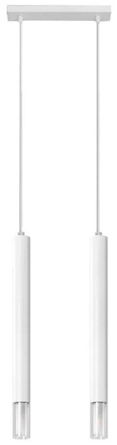 Sollux SL.0958 - Lampadario su corda VIZIER 2xG9/40W/230V bianco