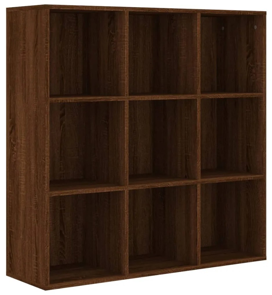 Libreria rovere marrone 98x30x98 cm