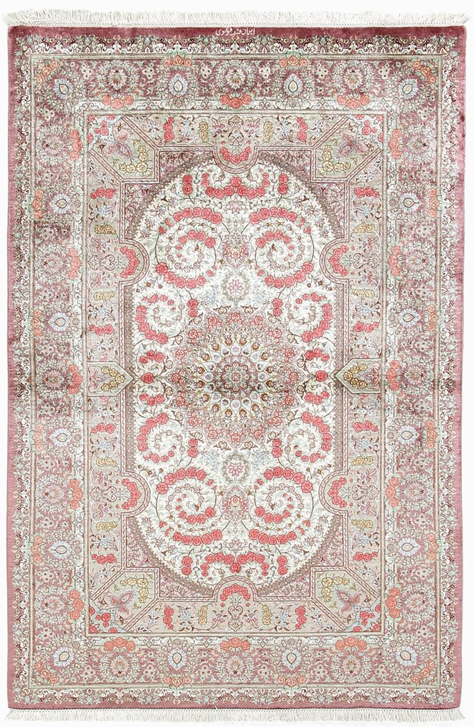 Ghom Tappeto 100 x 160 (Iran) Annodato A Mano