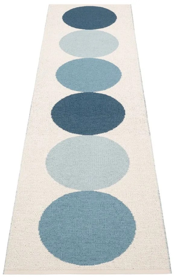 Passatoia da interno/esterno blu/color crema 70x280 cm Otto Sky – Pappelina