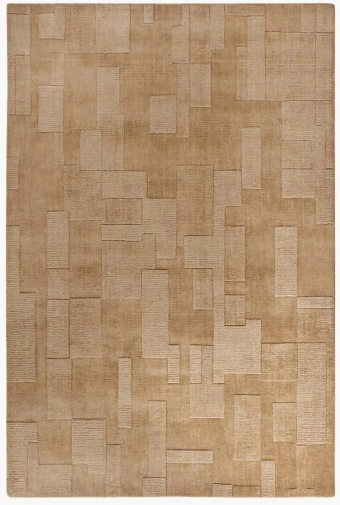 Tappeto in lana con motivo in rilievo Wilhelmine