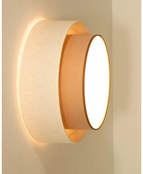 Plafoniera NATIA 1xE27/60W/230V bianco/marrone