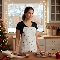 Grembiule cucina Schiaccianoci Natale bianco in cotone