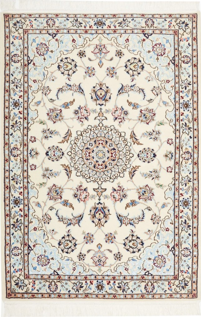 Nain Tappeto persiano 120 x 80 Beige (Iran) Annodato A Mano