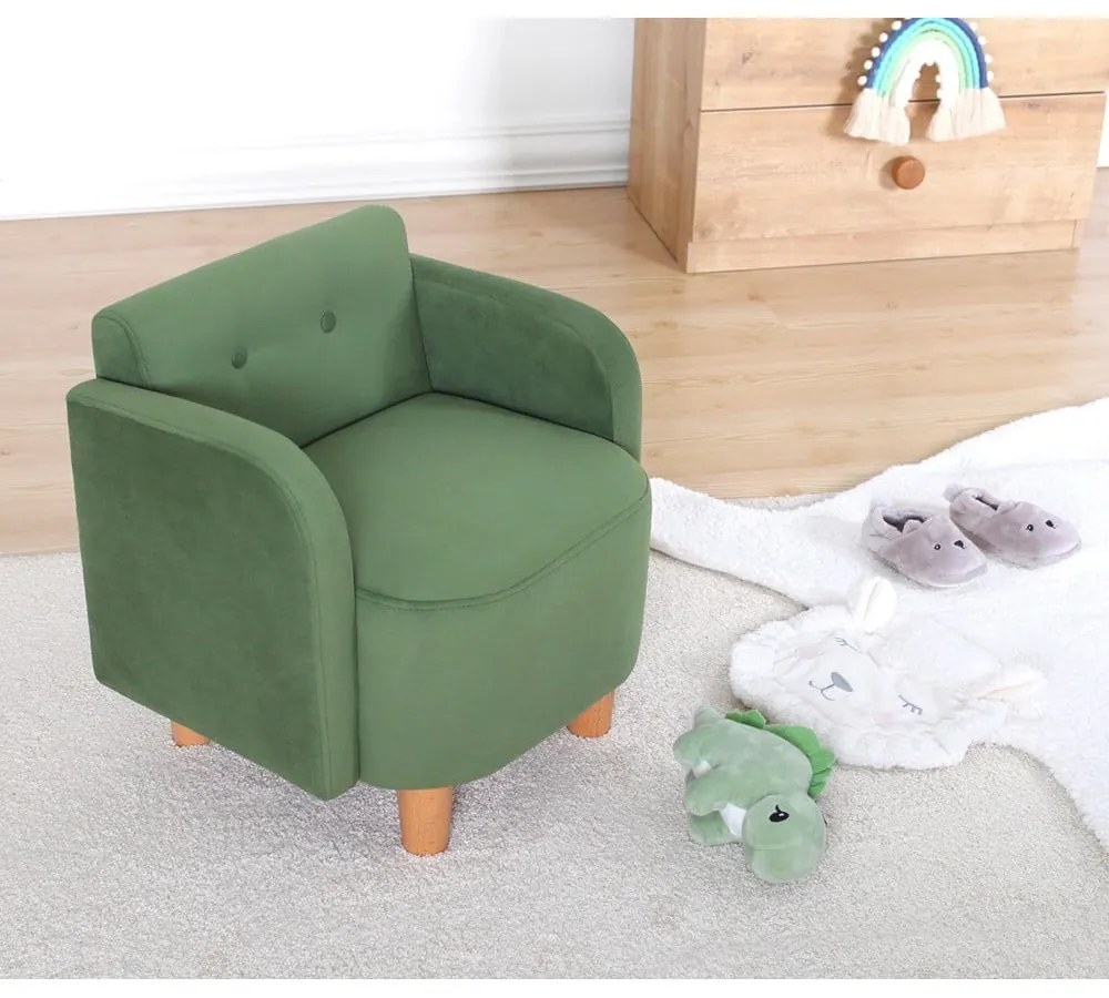 Sedia per bambini verde Volie - Artie
