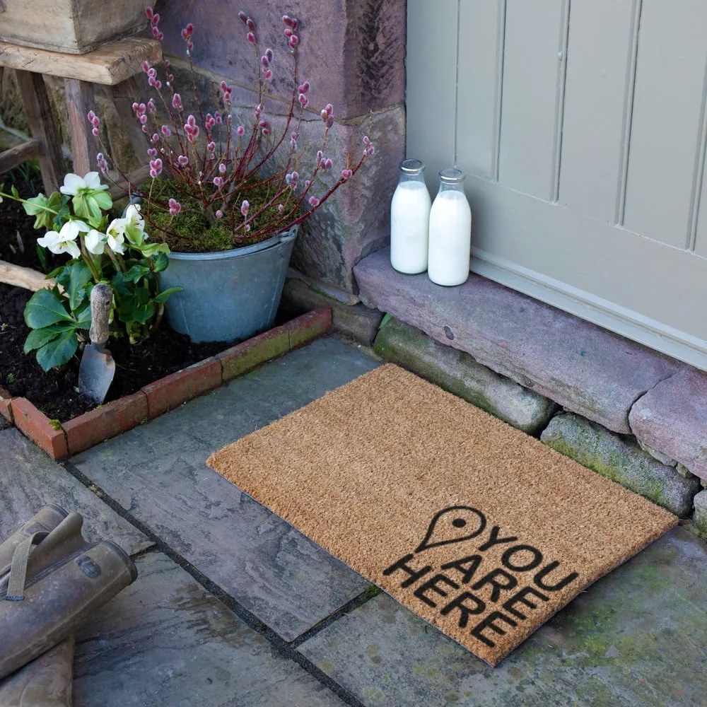 Zerbino in cocco 40x60 cm You Are Here - Artsy Doormats