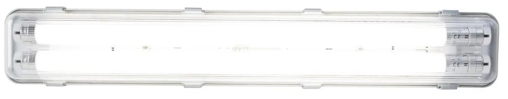 Plafoniera TL grigia incl. LED 15W 2250 lm 4000K IP65 - Base