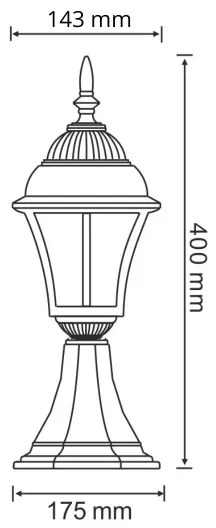 Lampada LED da esterno PARIS 2 1xE27-LED/4,9W/230V