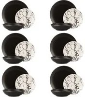 Set piatti Eclissi in stoneware, 18 pezzi