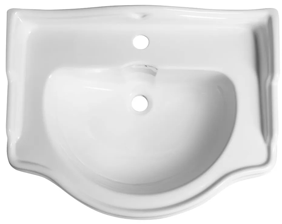 Lavabo bianco in ceramica 69x52 cm Retro – Sapho