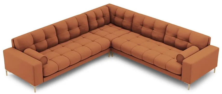 Divano angolare variabile in colore mattone Bali - Cosmopolitan Design