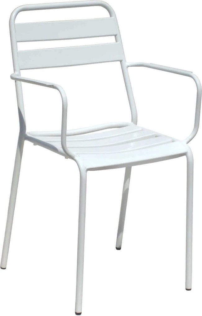 ROMANUS - set tavolo in metallo cm 60 x 60 x 72 h con 2 poltrone Romanus