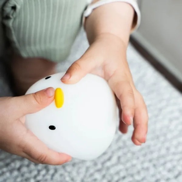 MegaLight - LED RGB Ricaricabile per bambini touch lampada per vasca da bagno SWIMMY DUCK LED/5V