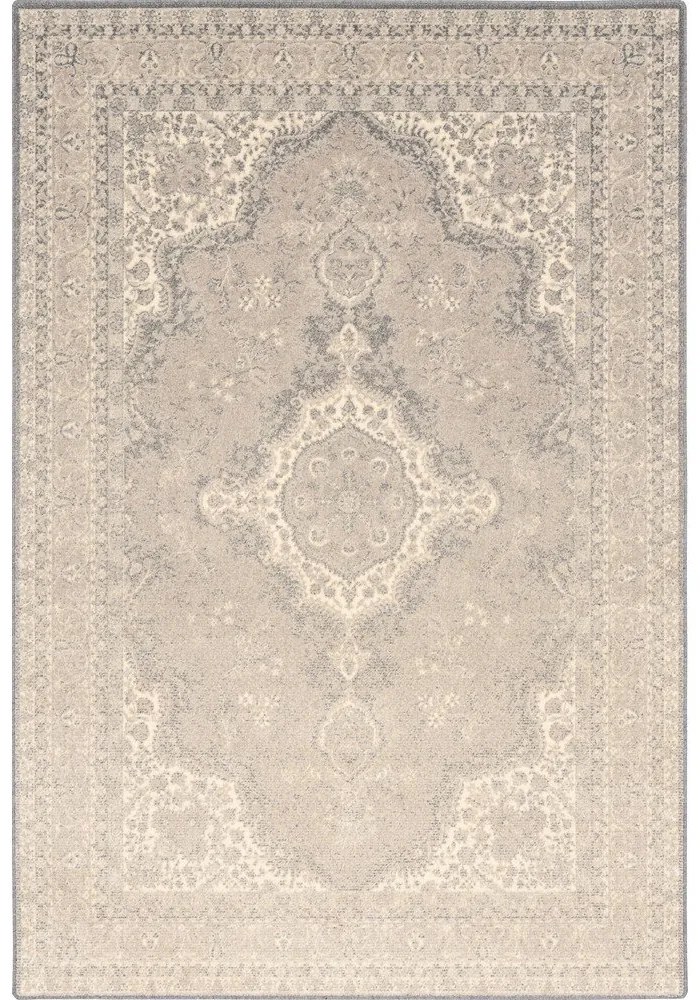 Tappeto in lana beige 133x180 cm William - Agnella