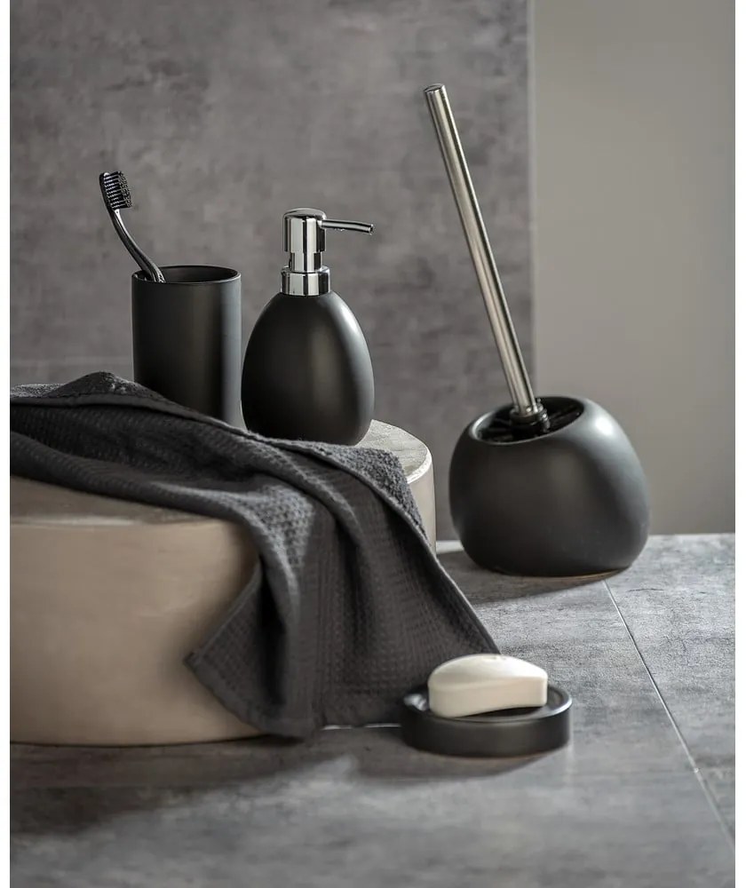 Scopino in ceramica nera Polaris - Wenko