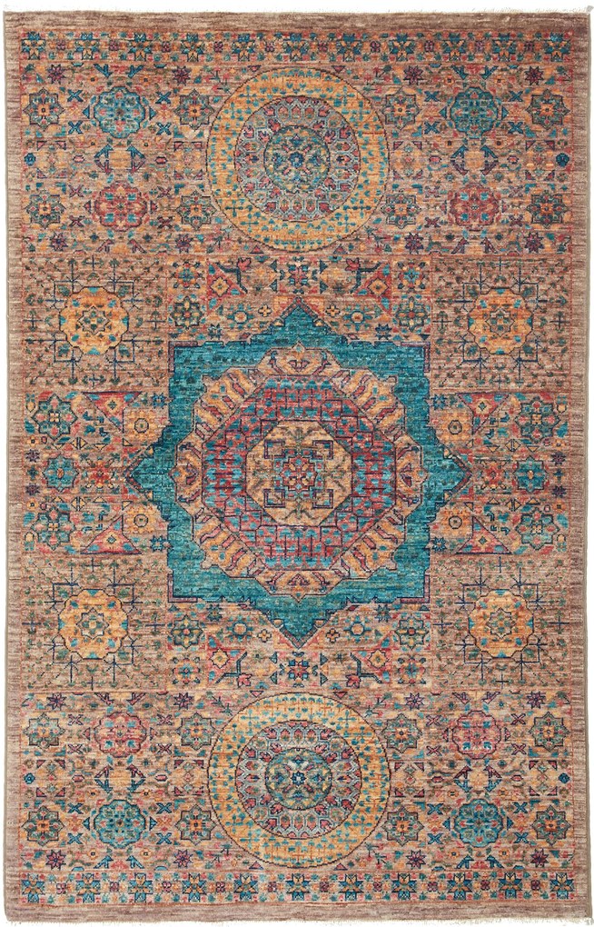 Mamluk Tappeto orientale 150 x 100 Marrone (Pakistan) Annodato A Mano