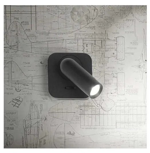 Ideal Lux - Luce Spot da parete a LED BEAN LED/3W/230V CRI 90 nero