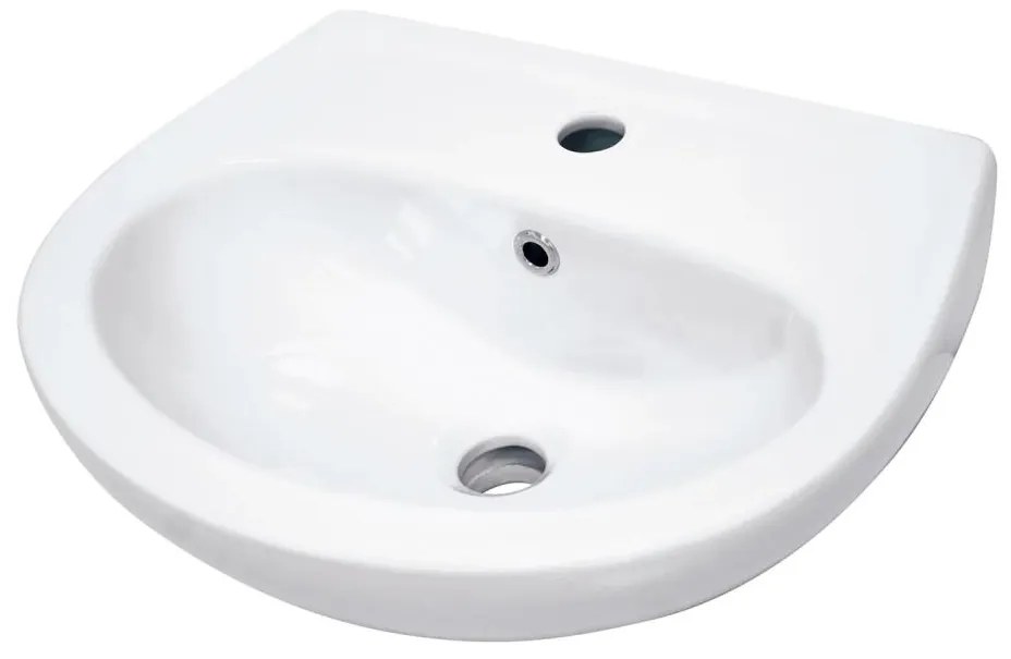 Deante CDJ_6U4W - Lavabo sospeso con foro JASMIN 45,7x36,4 cm ceramica/bianco