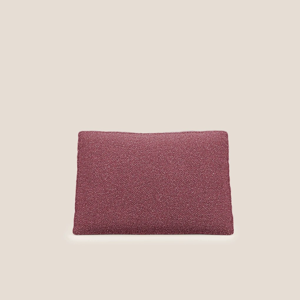 Nettuno cuscino schienale realizzato in tessuto bouclè impermeabile T07 rosso