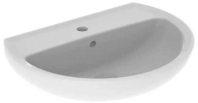 Lavabo con colonna 60 cm Geberit in ceramica lucida Colibrì