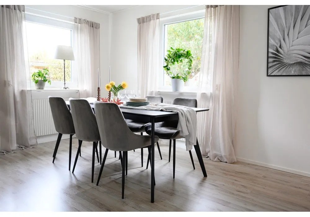 Tavolo da pranzo con piano effetto frassino allungabile 90x190 cm Yumi – Rowico