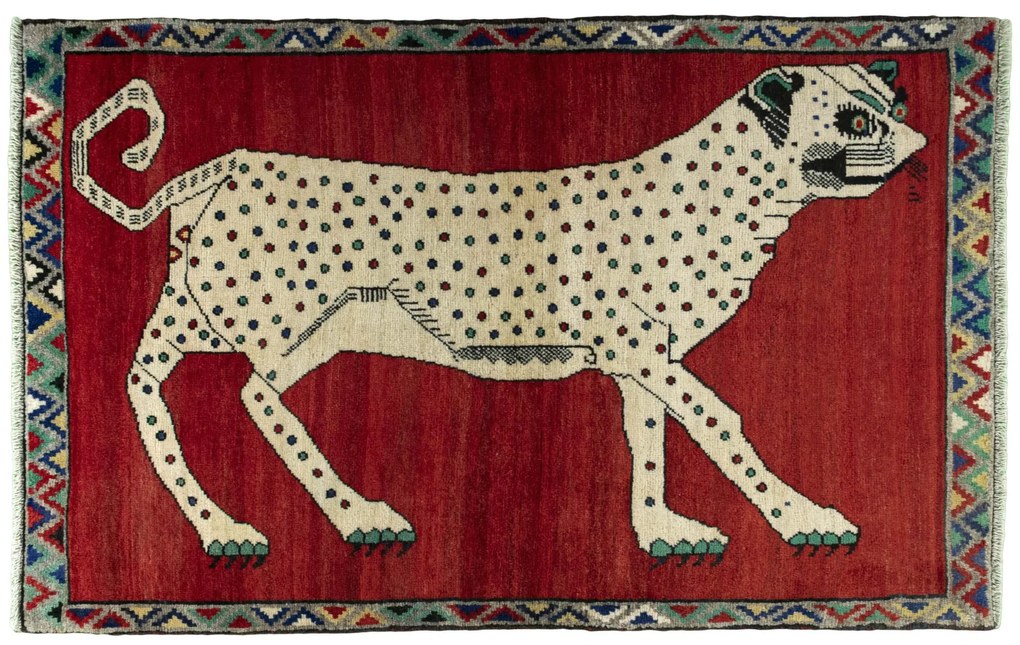 Gabbeh Tappeto persiano 110x170 Rosso (Iran) Annodato A Mano