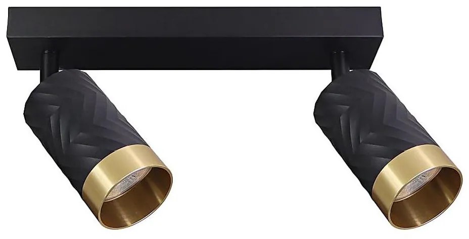 Faretto ARRAS 2xGU10/10W/230V nero