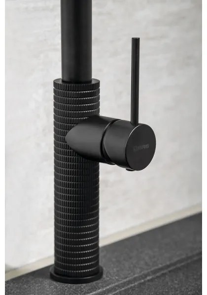 Sapho - Rubinetto lavello con doccetta estraibile FLAWO opaco nero