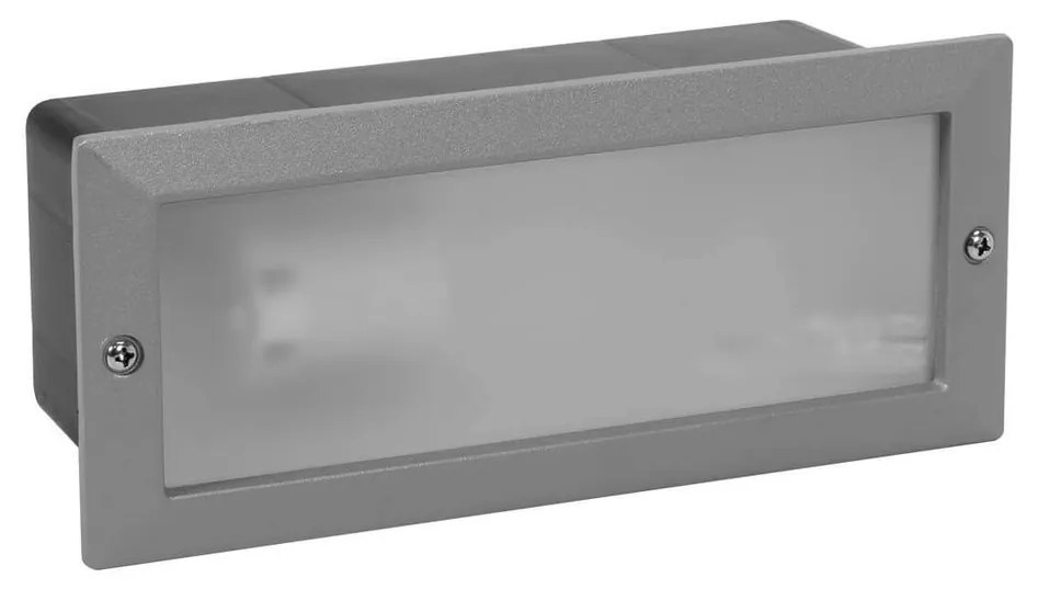 Segnapasso da Incasso IP44 Grigio Scuro con Base E27 Colore Grigio