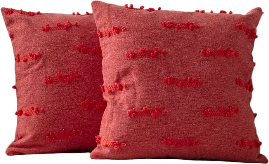 Federe decorative in set 2 pz 43x43 cm Tuffet – Mioli Decor