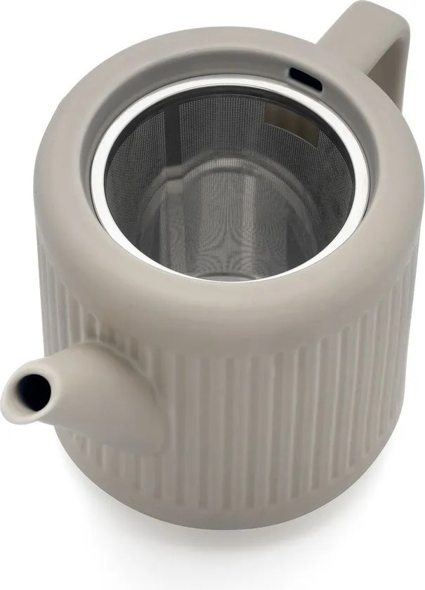 Teiera grigia in porcellana con filtro 1,2 l Skagen – Bredemeijer