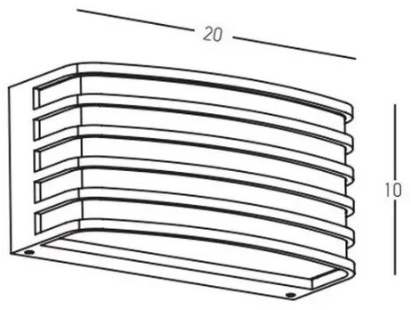 Zambelis E275 - Applique da esterno 1xE27/20W/230V IP54 marrone