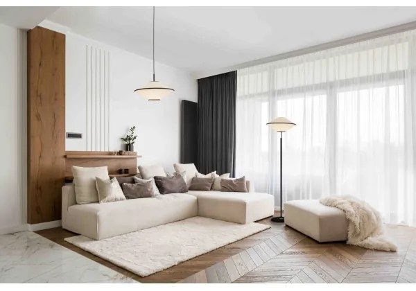 Argon 4282 - Lampadario sospeso TROY su cavo 1xE27/15W/230V beige