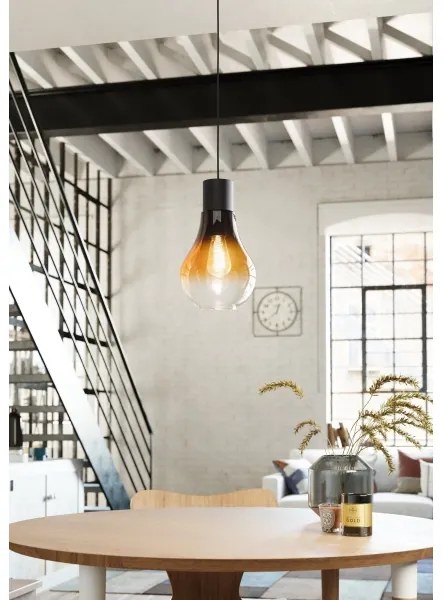 Eglo 43459 - Lampadario su corda CHASELY 1xE27/40W/230V