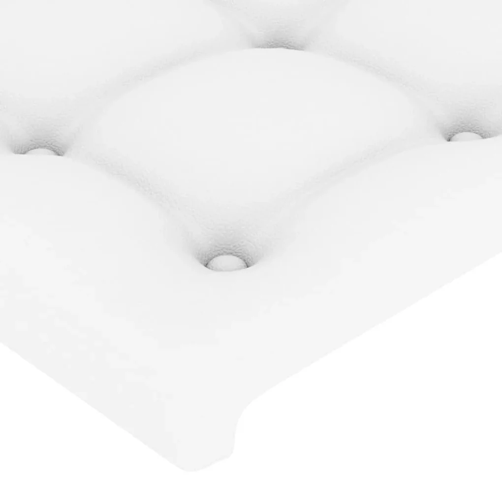 Testiere 2 pz biancho 100x5x78/88 cm in similpelle