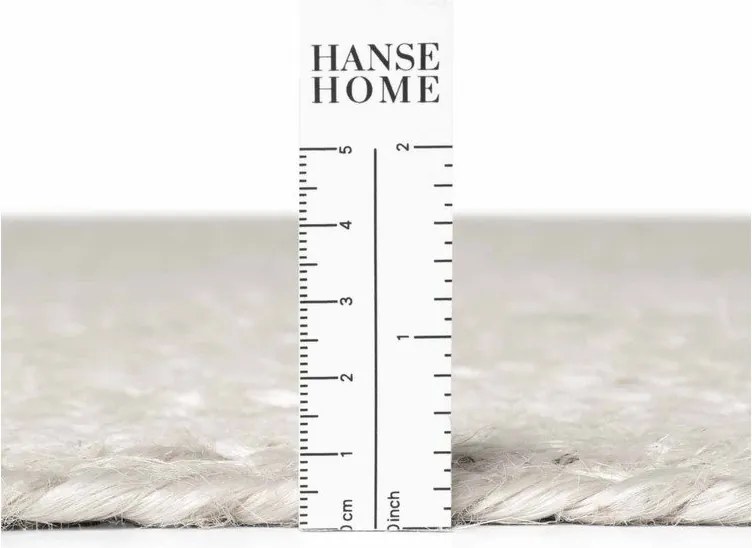 Tappeto rotondo bianco in iuta reversibile/tessuto a mano ø 140 cm Braided – Hanse Home
